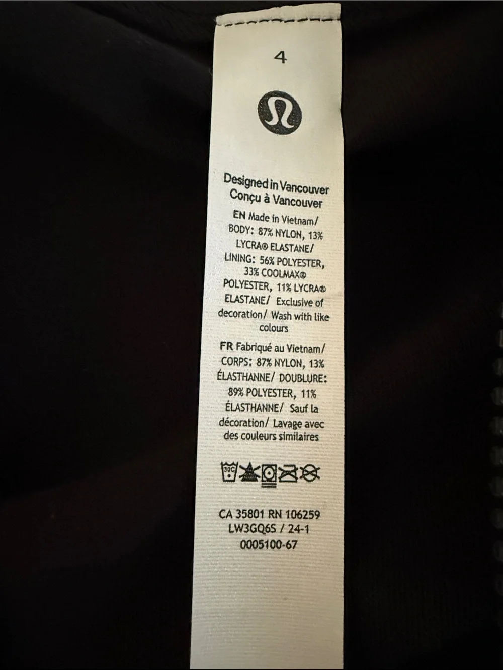 lululemon Women's Black Define Luon Full-Zip Jacket Size 4